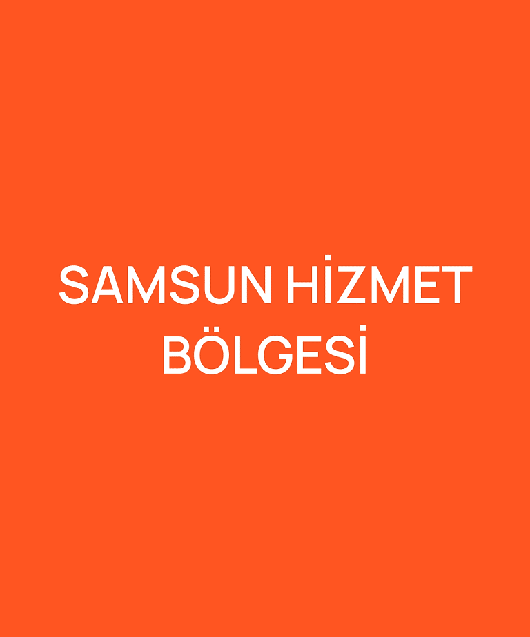 SAMSUN HİZMET BÖLGESİ