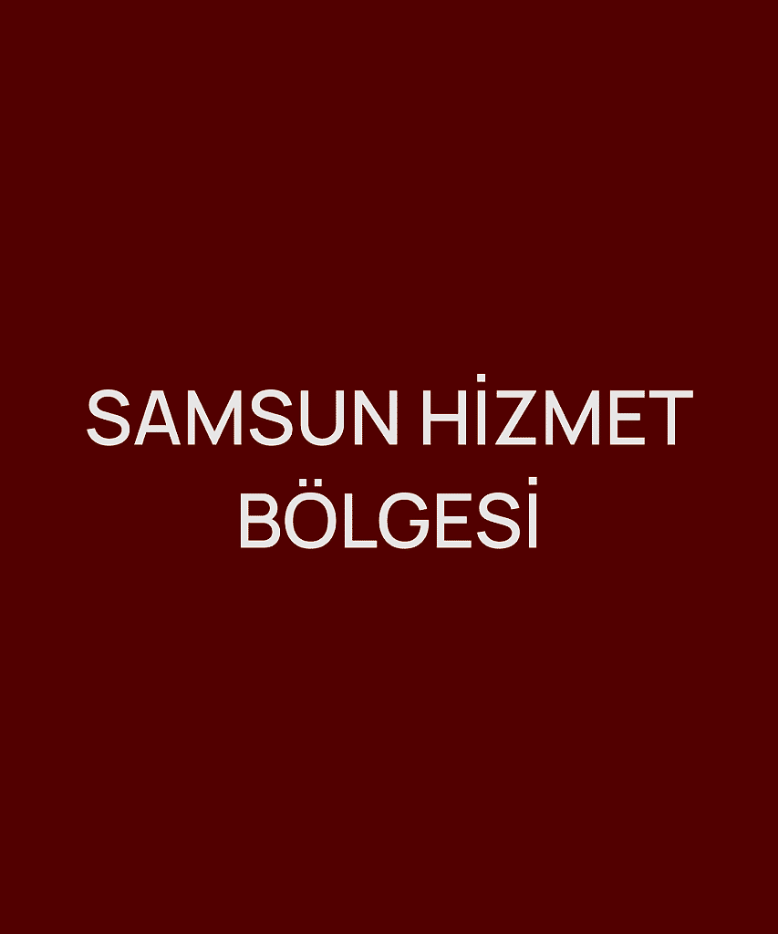 SAMSUN HİZMET BÖLGESİ